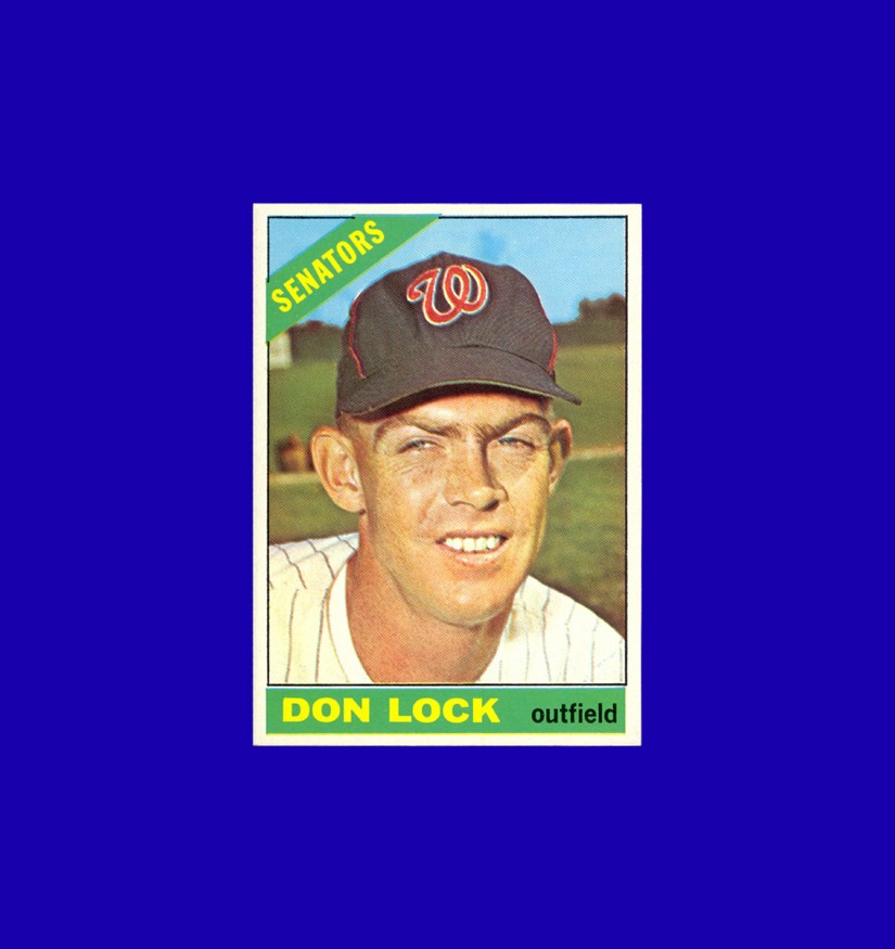 1966 Topps Don Lock #165 - Washington Senators - Gem Mint
