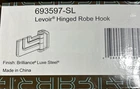 Brizo Levoir Triple Hinged Robe Hook Luxe Steel 693597-SL