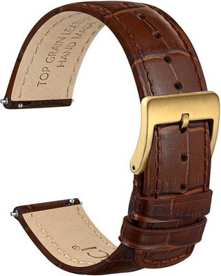 Watch Bands, Top Grain Leather, Embossed Alligator Grain, Quick Release