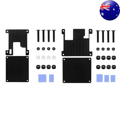 For Orange Pi Zero/Orange Pi Zero 2 Aluminum Passive Cooling Case Black