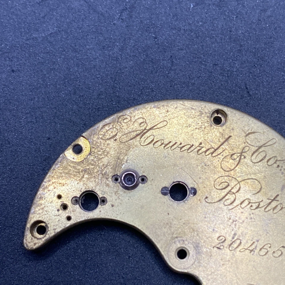 Reloj Bolsillo E Howard Movimiento Placa Talla N Serie 7 Piezas Hunter F8026 Foto 4 de 4