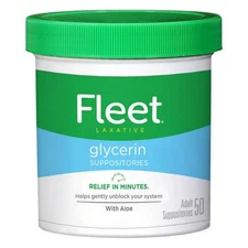 Glycerin Suppositories Adult 50 each  by Fleet