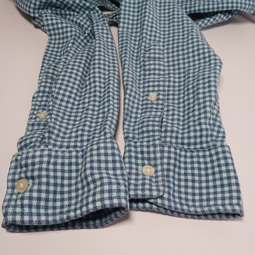 Vineyard Vines Slim Fit Tucker Flannel Plaid Shirt Mens Sz L Blue 100% Cotton - Picture 5 of 8