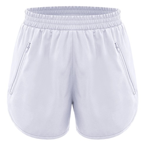 Kids Girls Sports Shorts Sides Split Zipper Pockets Workout Running Tennis Pants - Picture 19 of 33