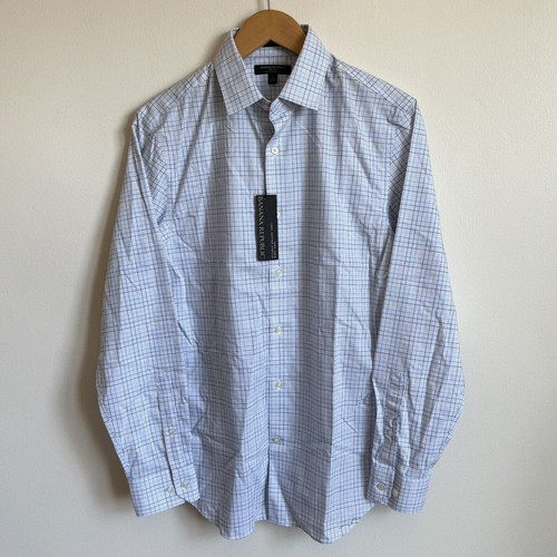 Banana Republic Grant Fit Hemd kariert Stretch neu mit Etikett
