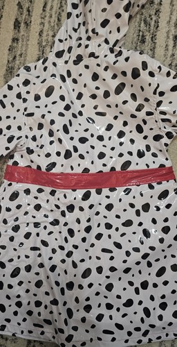 Disney Store Hooded Rain Jacket Coat Sz Girl Sz 4 101 Dalmatians Dogs Spotted - Picture 4 of 4