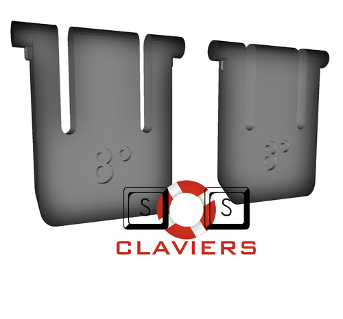 Pieds de remplacement pour clavier Logitech K270 / K270r / MK270 / MK270r - Imagen 3 de 5