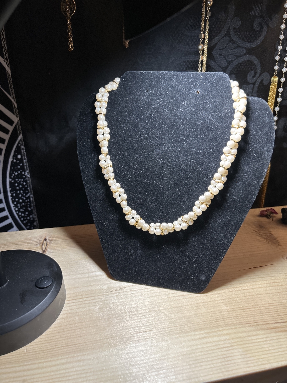 Vintage Trifari Faux Pearl Necklace - image 1