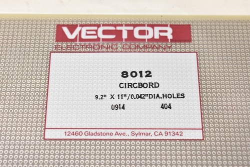 Vector 8012 Circuit Board 9.2" x 11" / 0.042" Diameter Holes, 0914 404 - Picture 1 of 3
