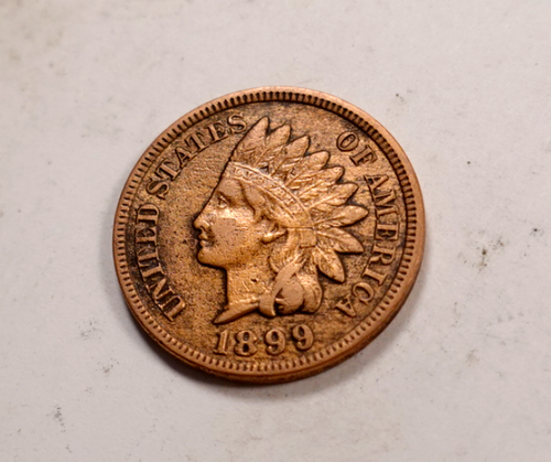 1899 Indian Head Cent Penny * XF/AU * XI411 - Picture 1 of 2