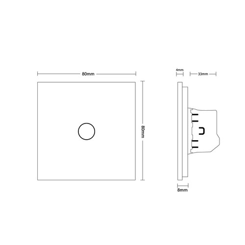 LIVOLO Touch Sensor Lichtschalter Dimmer Wechselschalter Steckdosen Glasrahmen - Bild 35 von 257