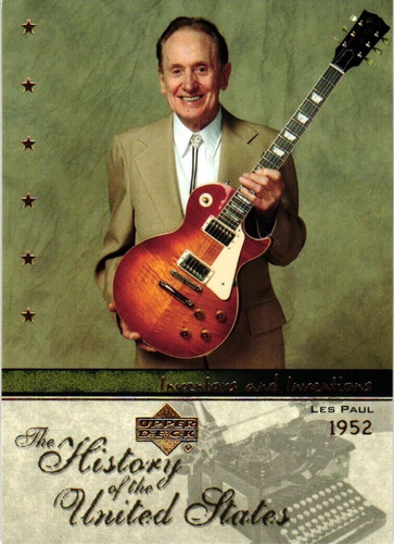 History of the United States Inventors Les Paul 1952 Electric Guitar - Picture 3 of 4