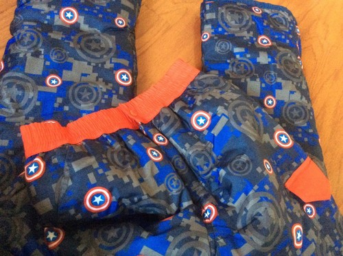 Marvel Captain America superhero red blue patriot Winter Pants waist 22in kidcor - Picture 7 of 9