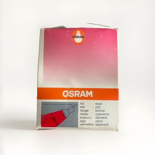 Lampada OSRAM PAR38 SP80 80W Spot 30° Rossa E27 230V - Red - Picture 4 of 8