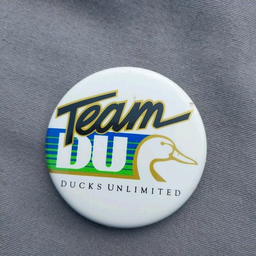 Team DU Ducks Unlimited Button 2 1/4" - Picture 1 of 2
