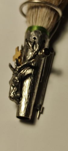 Original Gamsbart hunter's brooshe,natural hair from the chamois' lower bs253 - Picture 9 of 13