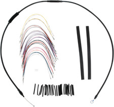 Burly Cable and Brake Line Kits 13in. Bagger Bars (ABS) Black