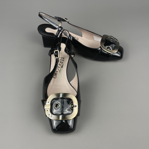 Salvatore Ferragamo [Excellent Condition] Leather Pumps Heels Size 5.5 Used - Picture 1 of 10