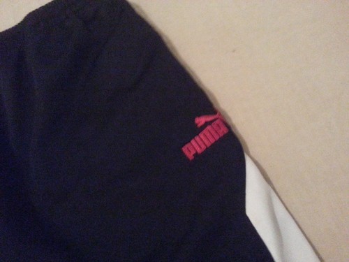 Boys Puma Pants M Medium Black Athletic Gym Workout 20x25 - Picture 3 of 5