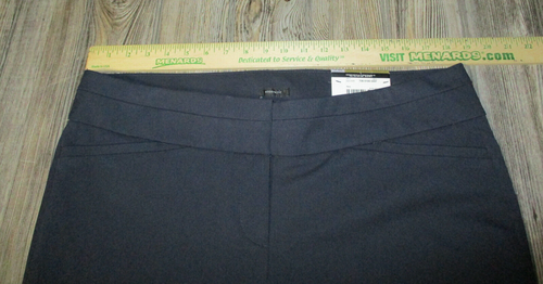 NWT Worthington Modern Fit Dress Pants Straight Leg Sz 16P Navy Msre 37.5x27.5 - Picture 4 of 11