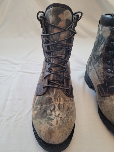 Rocky Camo Boots Hiking Hunting Lace Up Thinsulate Bearclaw 3610 Youth Size 5 - Picture 3 of 24
