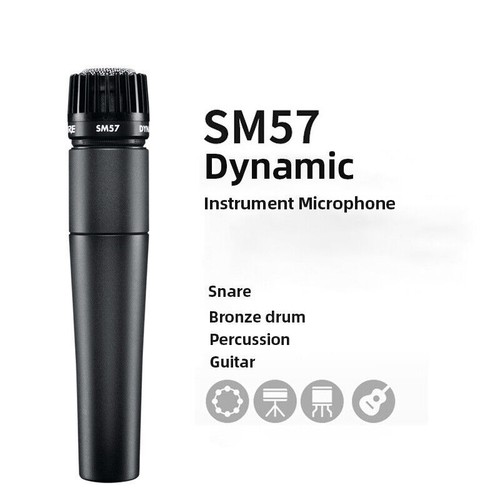For Shure SM57-LC Cardioid Wired Dynamic Instrument Microphone SM57 - Zdjęcie 4 z 5