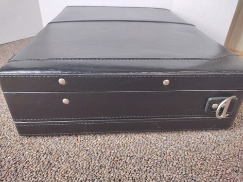NEW SOLO Leather Case 15" Laptop Briefcase Hardsided Lock Travel Carry On Office - Picture 10 of 22