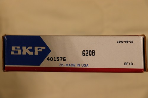 SKF 6208 Rillenkugellager - 40 mm Bohrung - 80 mm Außendurchmesser - 18 mm breit USA - Bild 3 von 5