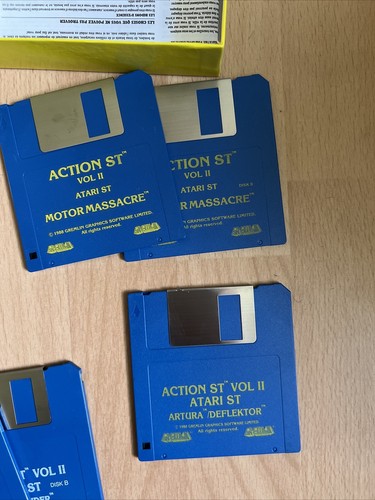 MOLTO RARO Gremlin Action ST Vol 2 II Atari ST 5 Game Pack Grande Scatola Eccellente Cond - Foto 4 di 14