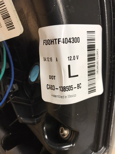 2009-2010-2011 FORD FLEX LH DRIVER SIDE LED TAILLAMP OEM - Picture 3 of 10