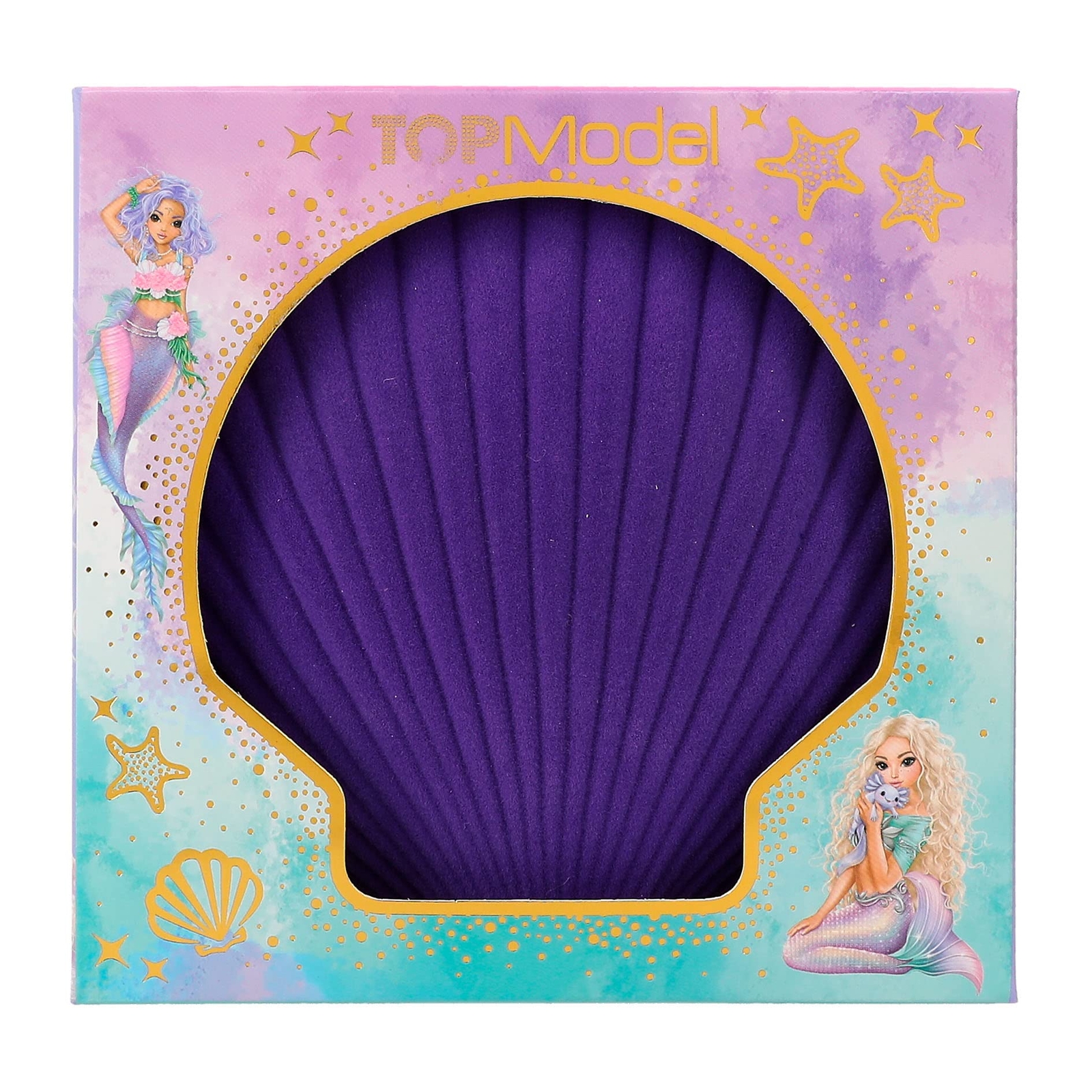 Depesche 12323 TOPModel Mermaid Small Jewellery Box in Purple Shell Shape