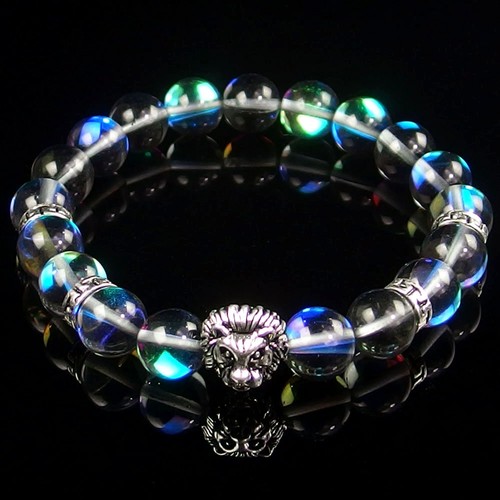10 mm Natur Edelstein Perlen Löwe dehnbar Reiki Chakra Energie Stein Armband - Bild 112 von 143