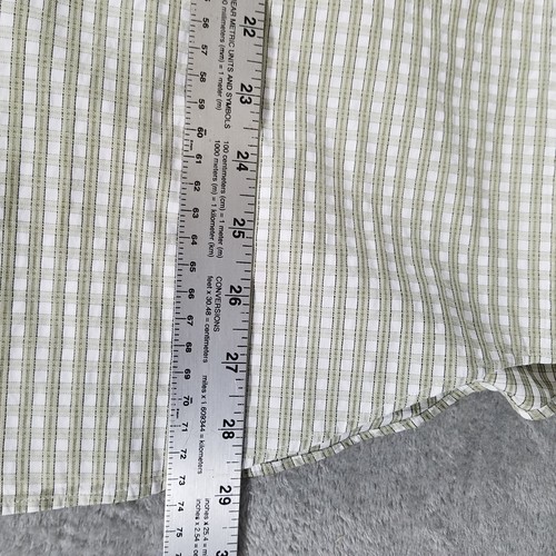 Camicia Boss Hugo Boss da uomo 16 32/33 verde a quadri bottoni manica lunga carriera - Foto 9 di 10