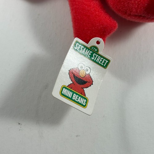 Peluche con etiquetas Kellogg's Elmo Mini Beans Sesame Street 1999 - Imagen 2 de 7