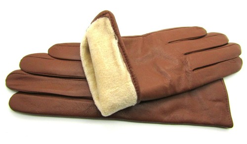 Womens Super Soft Premium High Quality Real Leather Gloves Winter Fully Lined - Picture 46 of 60