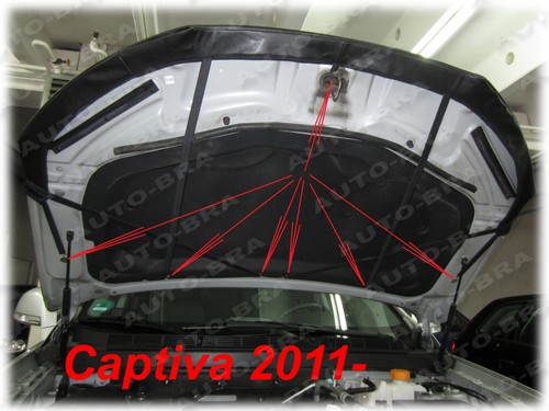 CAR HOOD BRA fit Chevrolet - Holden Captiva since 2011 NOSE FRONT END MASK - Imagen 4 de 4