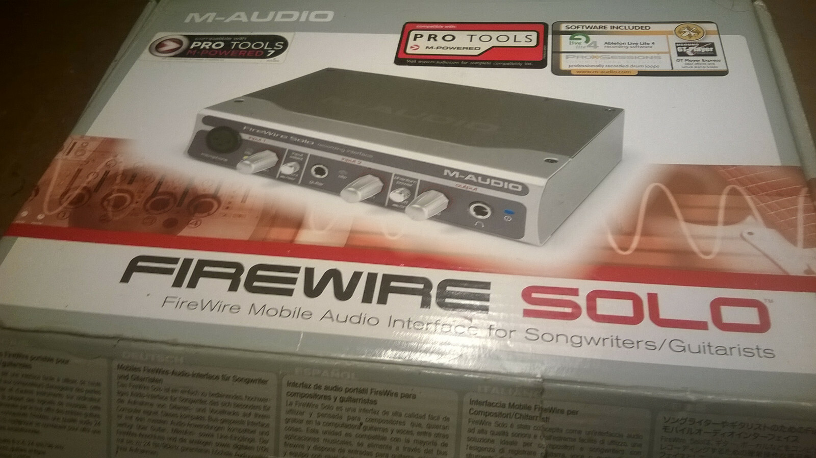 Carte Son Externe Interface Audio M-Audio Firewire Solo 6x4 24 bits 96khz rme Carte Son Externe Externe Externe Interface Audio M-Audio Firewire Solo 6x4 24 bits 96khz rme 903781