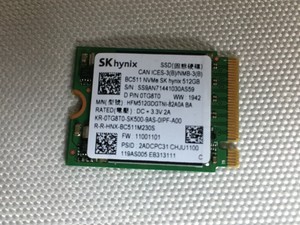 nvme hynix 512gb sk ssd laptop 2230 0x4 pcie3