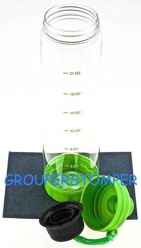 Sports Water Bottle SH&H 100% BPA Free Tritan Holds 24.7 oz Twist Top Lid YH101A - Picture 10 of 13