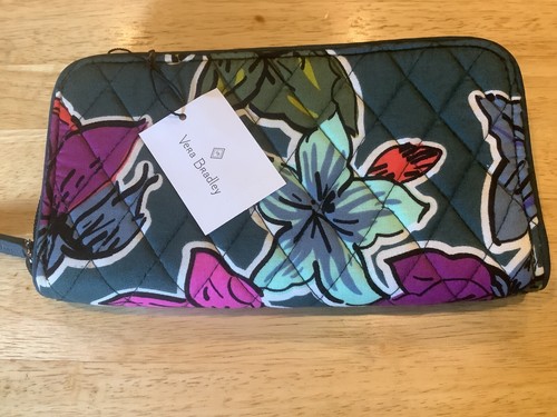 NWT~ Vera Bradley Falling Flowers RFID Georgia Wallet - Picture 5 of 12