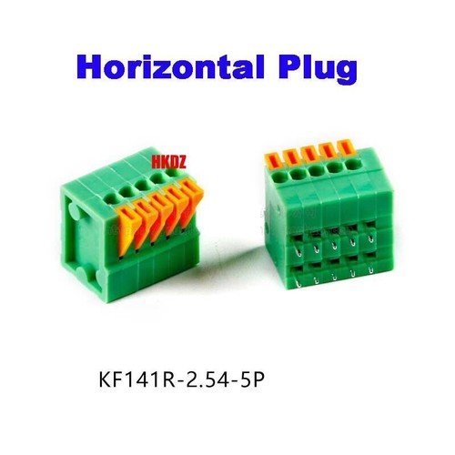 2.54mm Pitch PCB Mount Spring Screless Terminal Block Connector KF141V/R 2~8 Pin - Picture 19 of 21