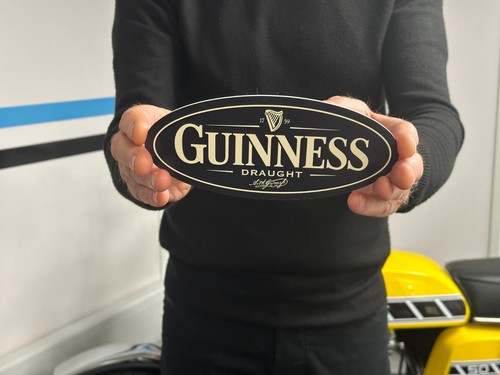 Guinness Oval Sign - Classic Pub Bar Mancave Desk - 第 1/1 張圖片