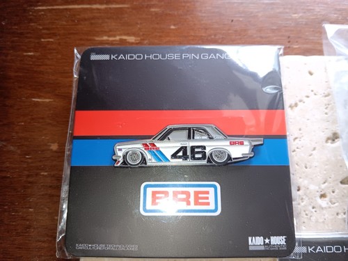 KAIDO HOUSE Datsun Pro 510 Enamel Pin Offset (4 Pins) Only 300 SETS Made BlkLtd - Picture 2 of 5
