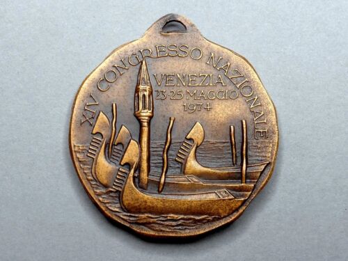 Nude Woman. Italian Chirurgia Toracica 1974. Large Pendant. Bronze Medal. - Picture 5 of 5