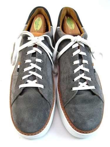 Allen Edmonds "ALPHA" Lace-up Suede Men's Casual Sneakers 9 D Grey (378N)