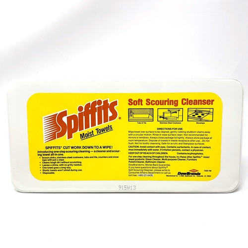 Vintage Spiffits Towels Soft Scouring Cleanser Dow Brands Cleaning Prop Item - Picture 3 of 4