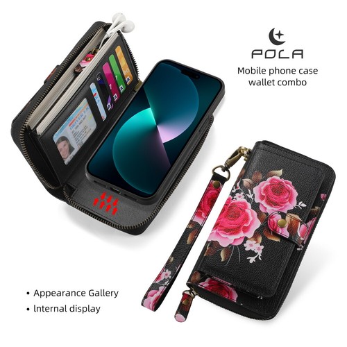 For iPhone 1314/15/16 Detachable Magnetic MagSafe Case Woman Girl Wallet Handbag - Picture 24 of 84