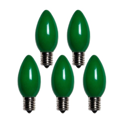 Holiday Bright Lights BU25C9-OGRA Green Christmas C9 Light Bulbs 1 in. - 第 1/1 張圖片