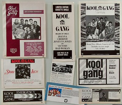KOOL & THE GANG # Adverts Clippings - Fresh Joanna Cherish Emergency Forever 