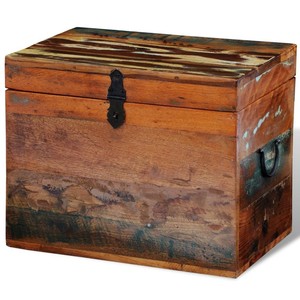 Image Is Loading Rustic Storage Trunk Box Reclaimed Solid Wood Image Is Loading Rustic Storage Trunk Box Reclaimed Solid Wood